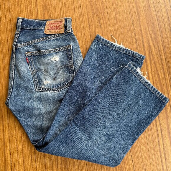 2002 Levi’s 501 Jeans | Size 31x30 | Distressed Vintage Denim - Picture 1 of 7